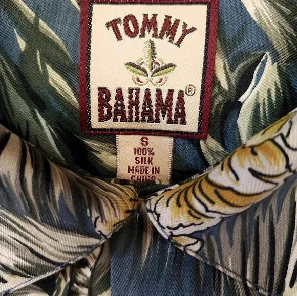 tommy bahama mens button down shirt shirt silk Hawaiian - Picture 2 of 5